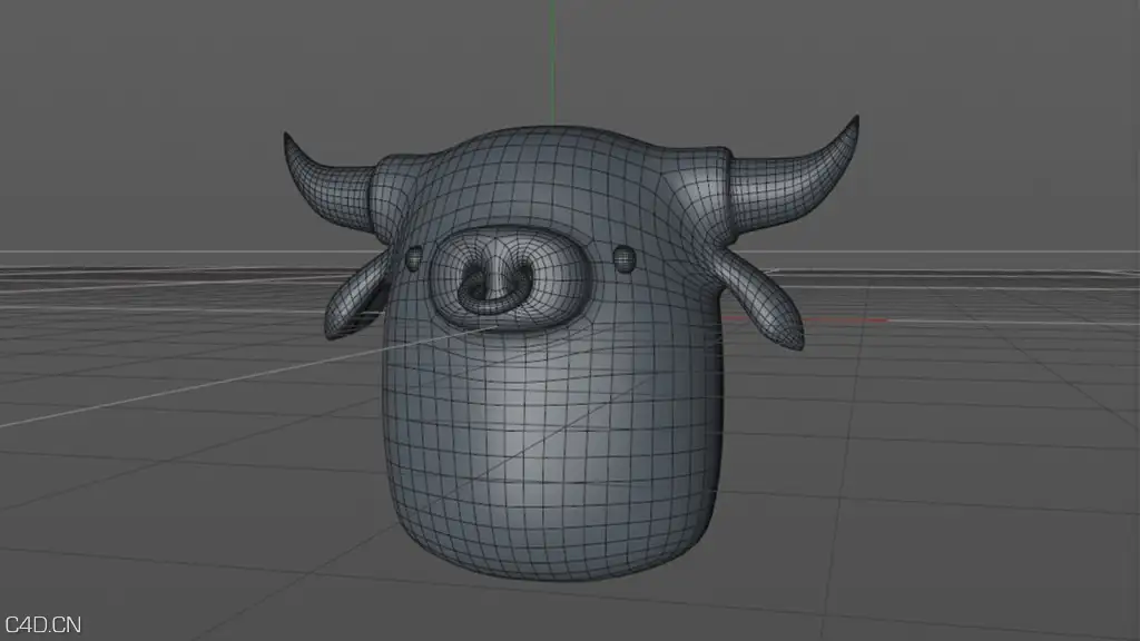 C4D卡通牛头建模视频教程 Modeling a Character in Cinema 4D - C4D之家 - Screen-Shot-2015-11-09-at-7.03.44-PM-1024x576.jpg