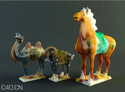 唐三彩 古玩 模型 - C4D之家 - 捕获.JPG