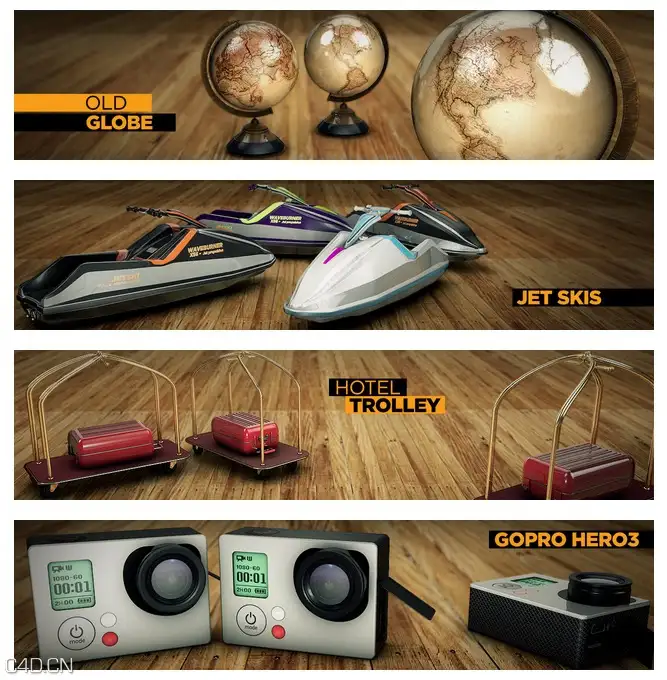 C4D旅行模型合集 The Pixel Lab – 3D Travel Pack - C4D之家 - cinema4d_ 2015-11-18 21.43.33.jpg
