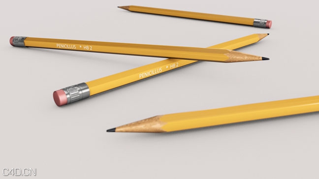带橡皮的铅笔C4D模型 Pencil Model by Remco - C4D之家 - 2170b821-96ea-48a3-b36d-05d76144d52a.jpg