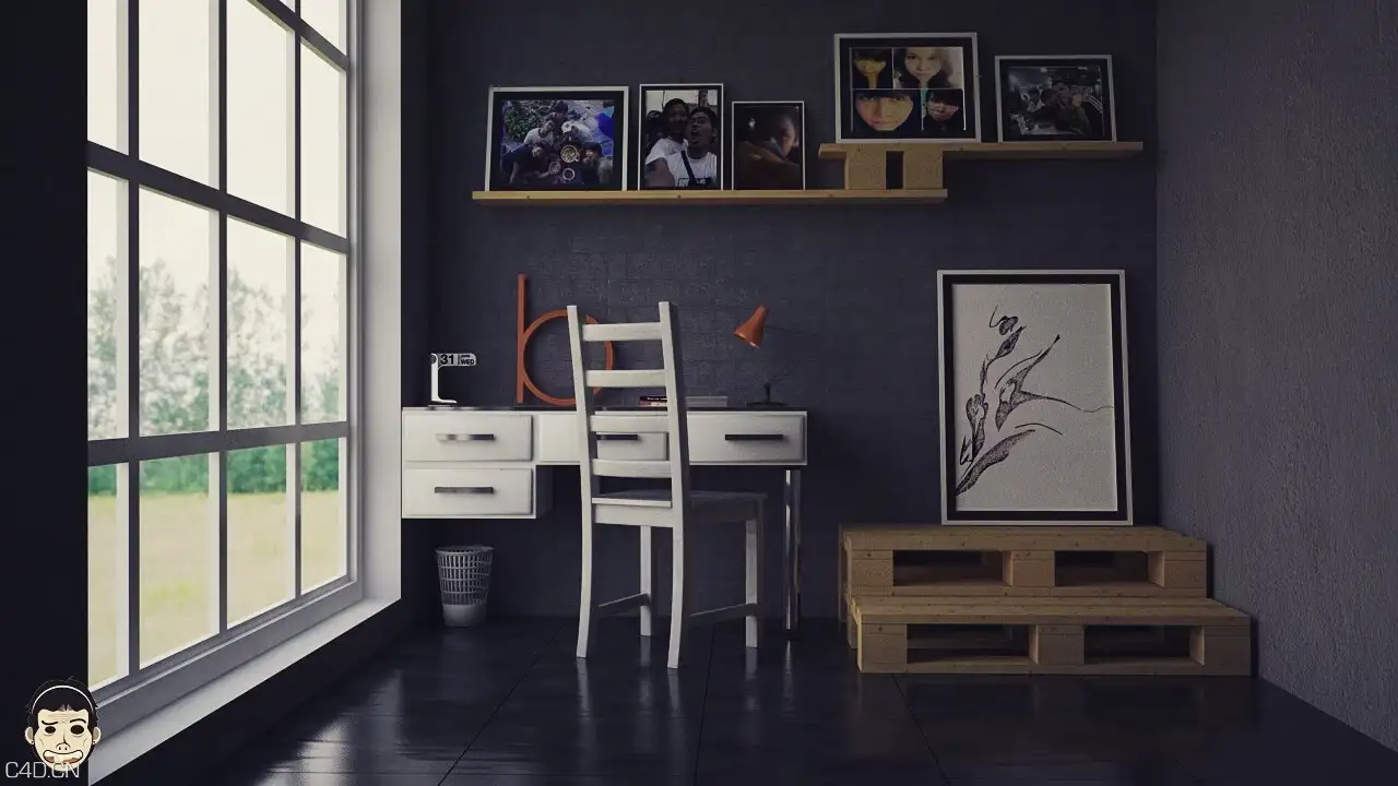 C4D FOR VRAY室内渲染教程（上下集）basic setting for interior part II