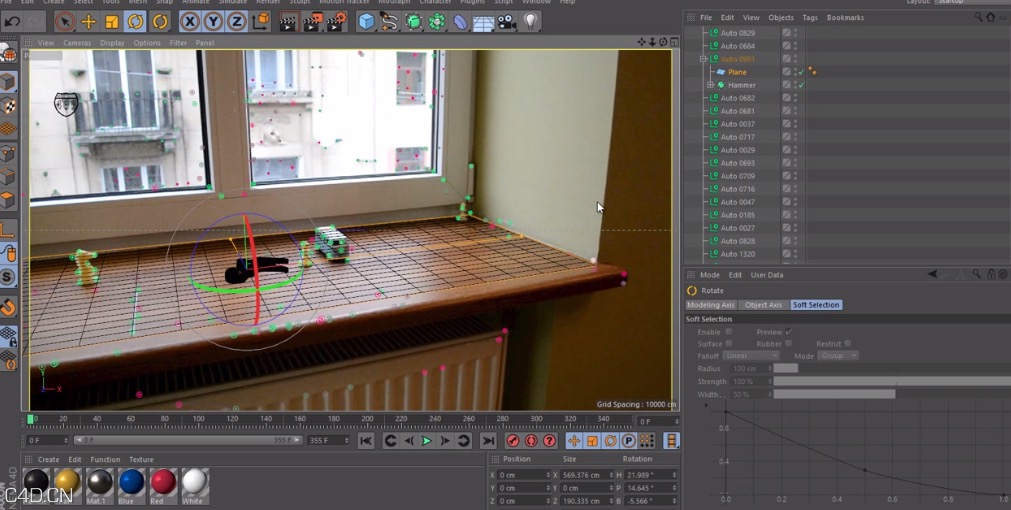 C4D运动跟踪小案例教程 Motion Tracker