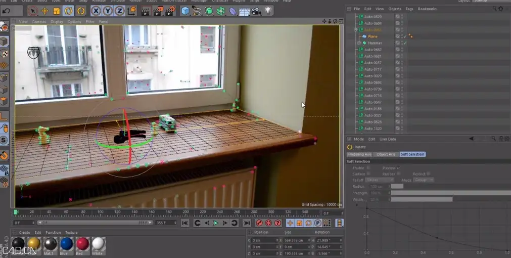 C4D运动跟踪小案例教程 Motion Tracker