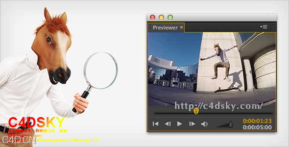 AE插件：快速预览素材文件插件Mister Horse Previewer 1.1.0 Win&Mac - C4D之家 - Mister Horse Previewer for After Effects.png
