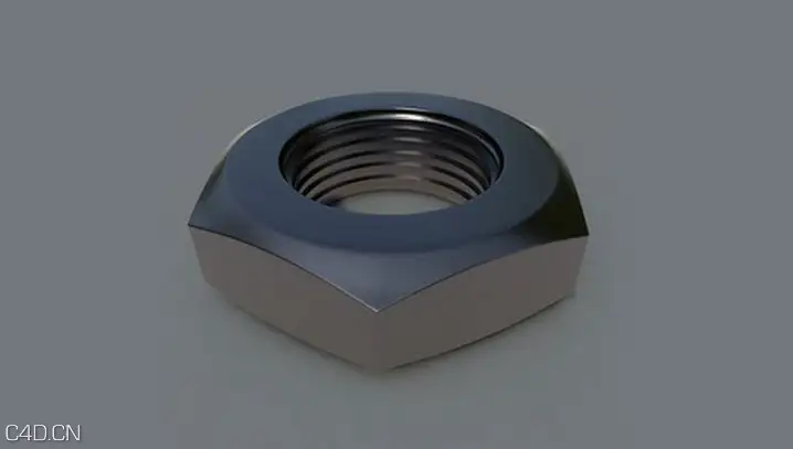 C4D螺丝建模视频教程 CINEMA 4D Basic Modeling Bolt Shape