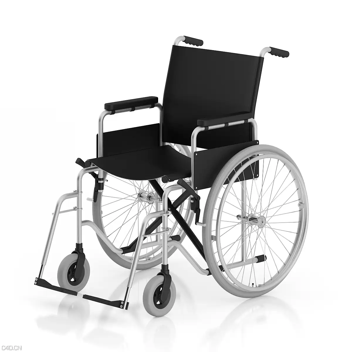 C4D轮椅建模视频教程 Wheel chair modeling - full - cinema 4d Tutorial