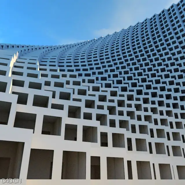 C4D快速创建建筑物模型预设 C4D Quick drunk building maker