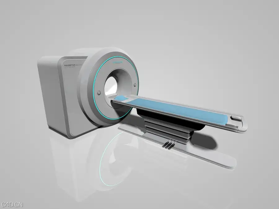 医院医疗器械：核磁共振仪C4D模型 MRi - C4D之家 - 1.jpg