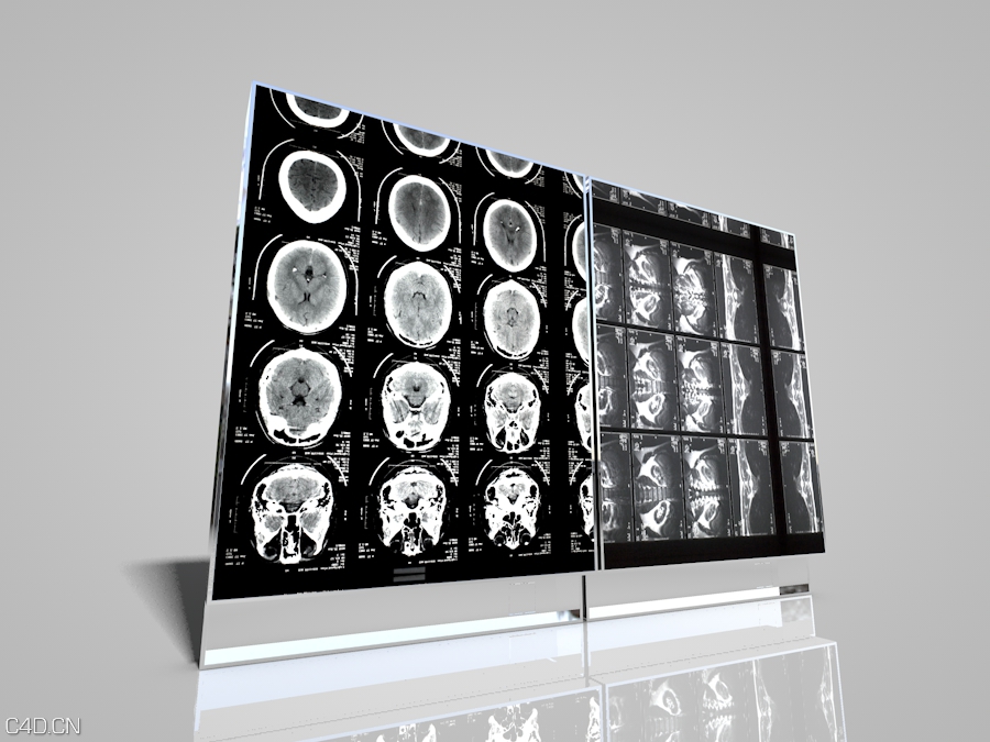 医院医疗器械：X射线板C4D模型 X-Ray-Boards - C4D之家 - 1.jpg