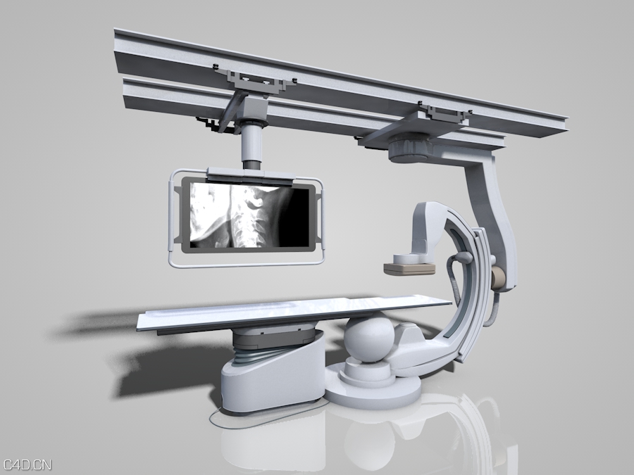 医院医疗器械：医用x射线机、x光机、X线机C4D模型 c4d X-Ray-MachineX-Ray-Machine - C4D之家 - 1.jpg