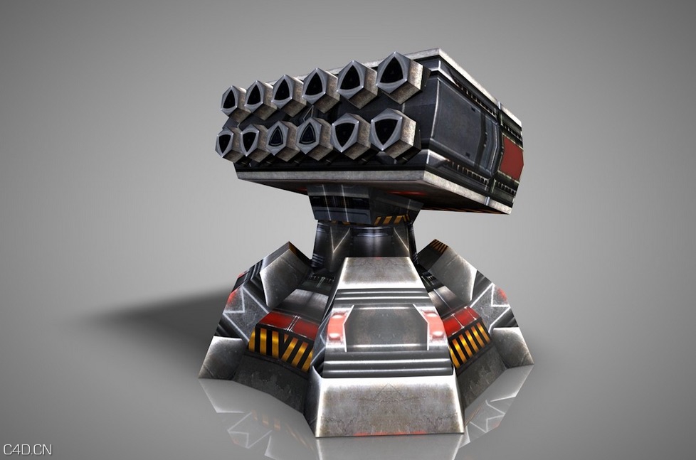 34个游戏塔防炮台C4D模型 Battery - C4D之家 - cinema4d_ 2015-11-27 00.42.09.jpg