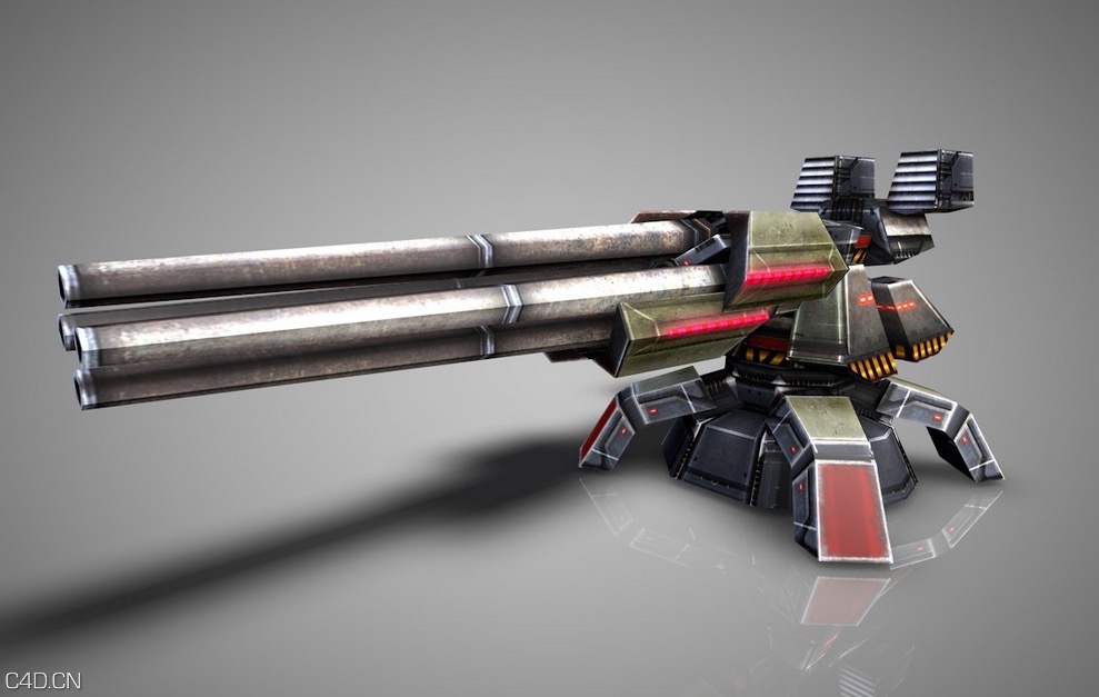 34个游戏塔防炮台C4D模型 Battery - C4D之家 - cinema4d_ 2015-11-27 00.42.14.jpg