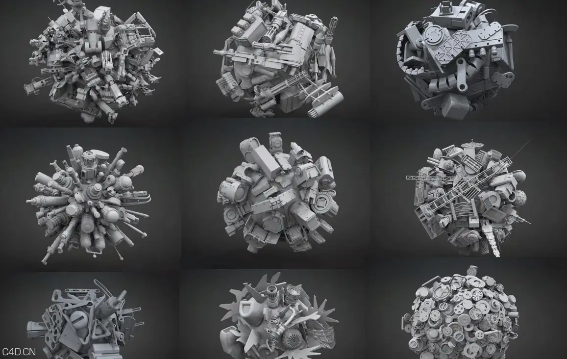 611套机械零件模型合集Sets of mechanical parts model collection