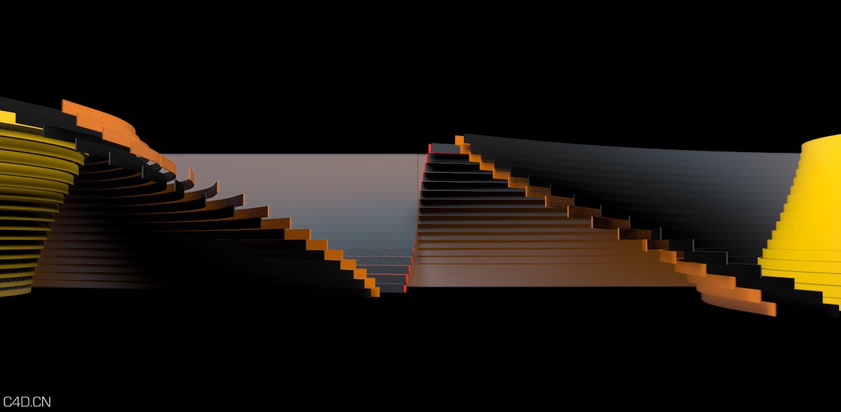 7种不同效果的C4D背景投影动画工程 Background projection animation