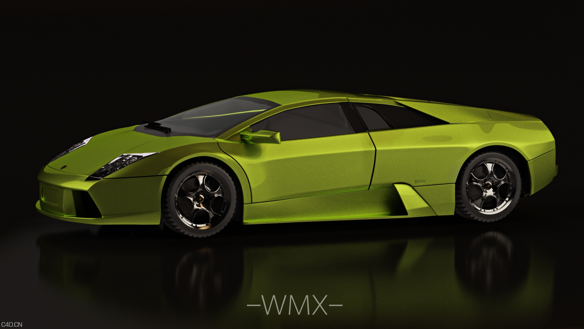 兰博基尼 车辆模型 渲染 vray for c4d - C4D之家 - lanbo1.jpg