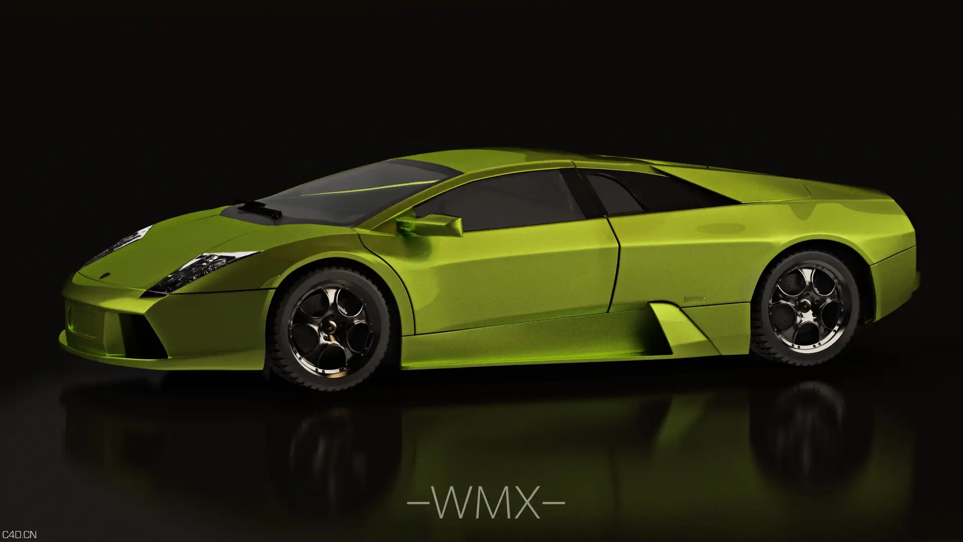 兰博基尼 车辆模型 渲染 vray for c4d - C4D之家 - lanbo1.jpg