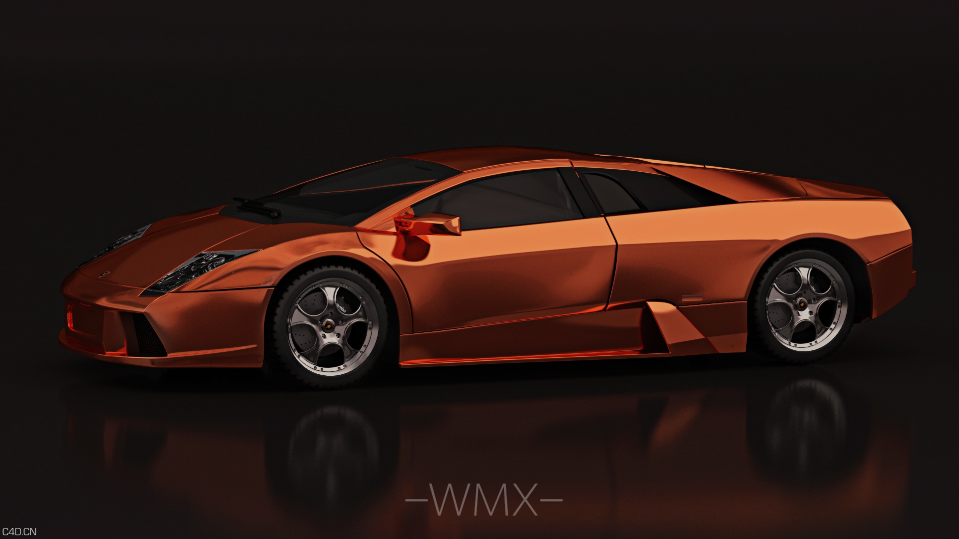 兰博基尼 车辆模型 渲染 vray for c4d - C4D之家 - lanbo2.jpg