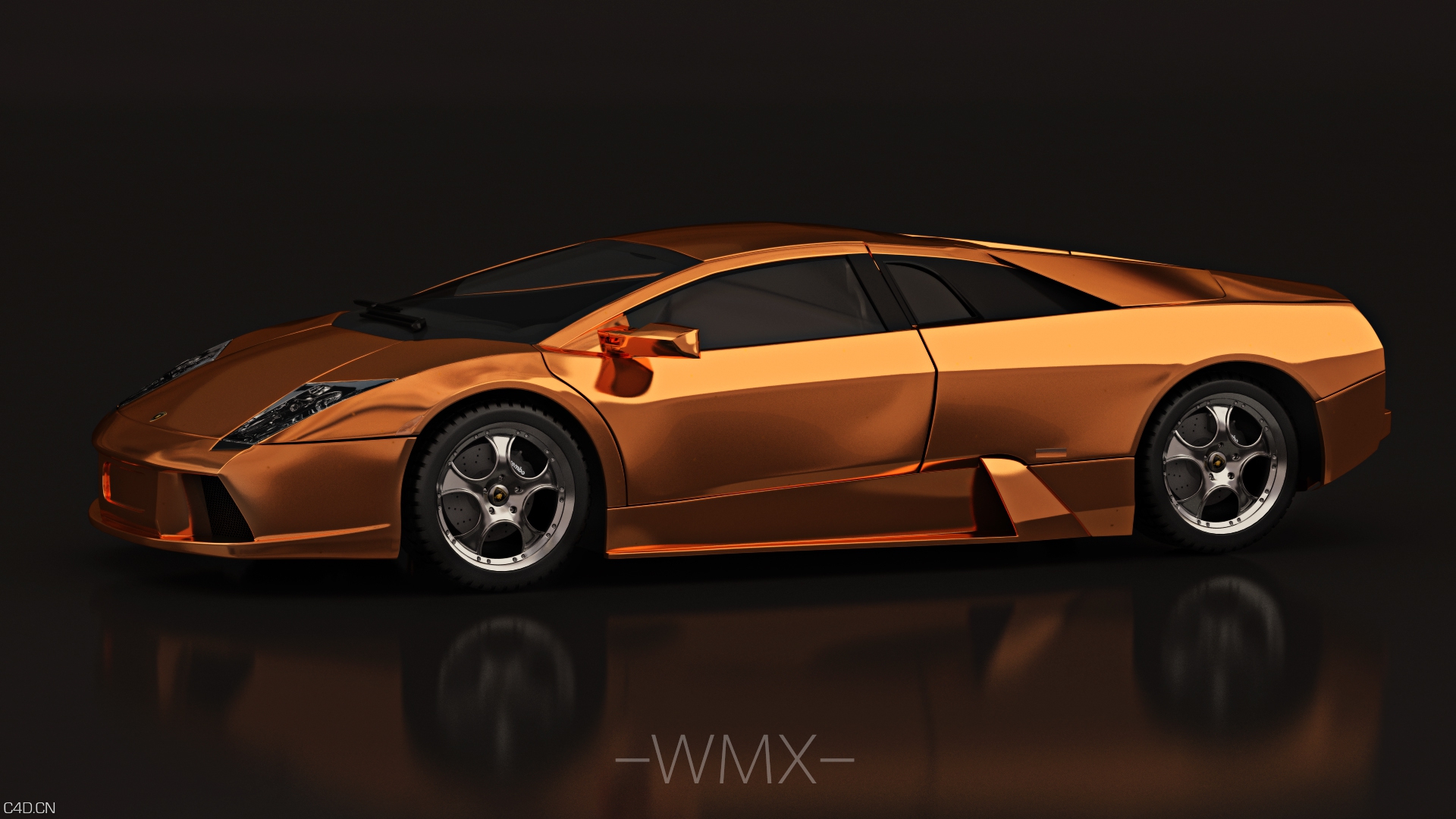 兰博基尼 车辆模型 渲染 vray for c4d - C4D之家 - lanbo3.jpg