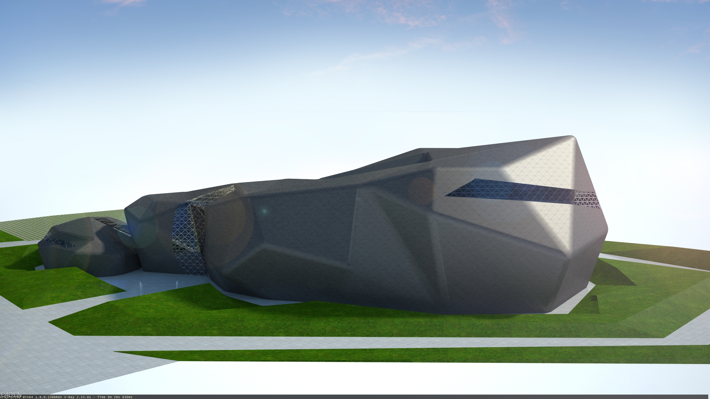 一个剧院课题建筑设计渲染作品 vray for c4d - C4D之家 - 05.jpg