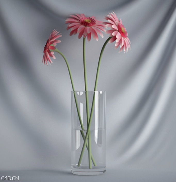 插花花瓶：粉红色菊花C4D模型 Chrysanthemum vase - C4D之家 - cinema4d_ 2015-12-03 22.11.18.jpg