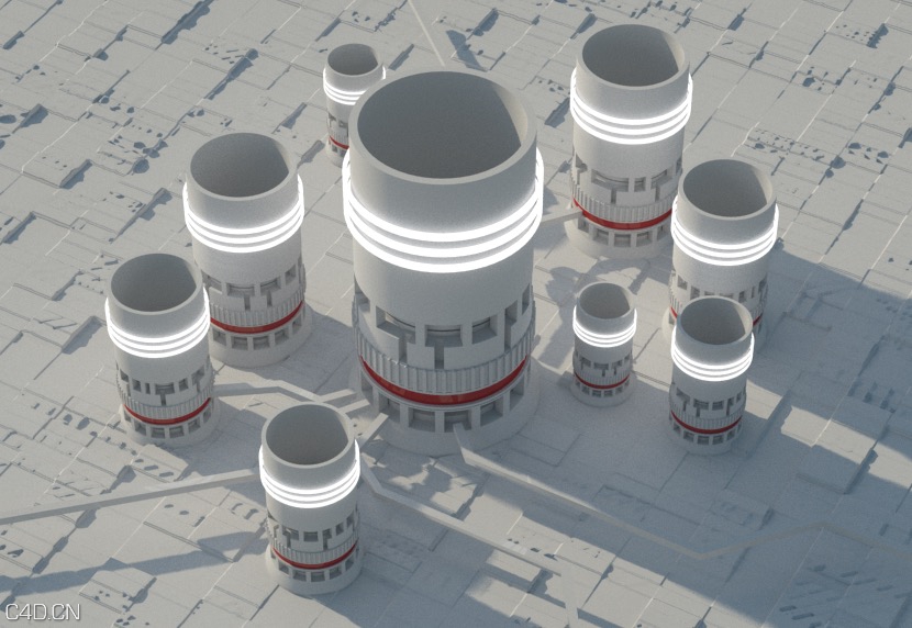 旋转发光的科技筒C4D动画工程文件 C4D animation project - C4D之家 - cinema4d_ 2015-12-06 23.46.10.jpg