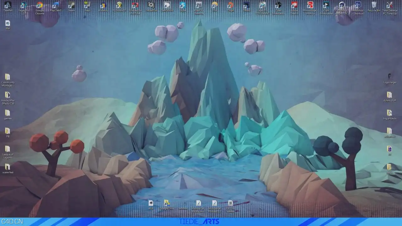C4D+PS低面小岛云雾教程 - C4D之家 - 暴风截图201512721289128.jpg