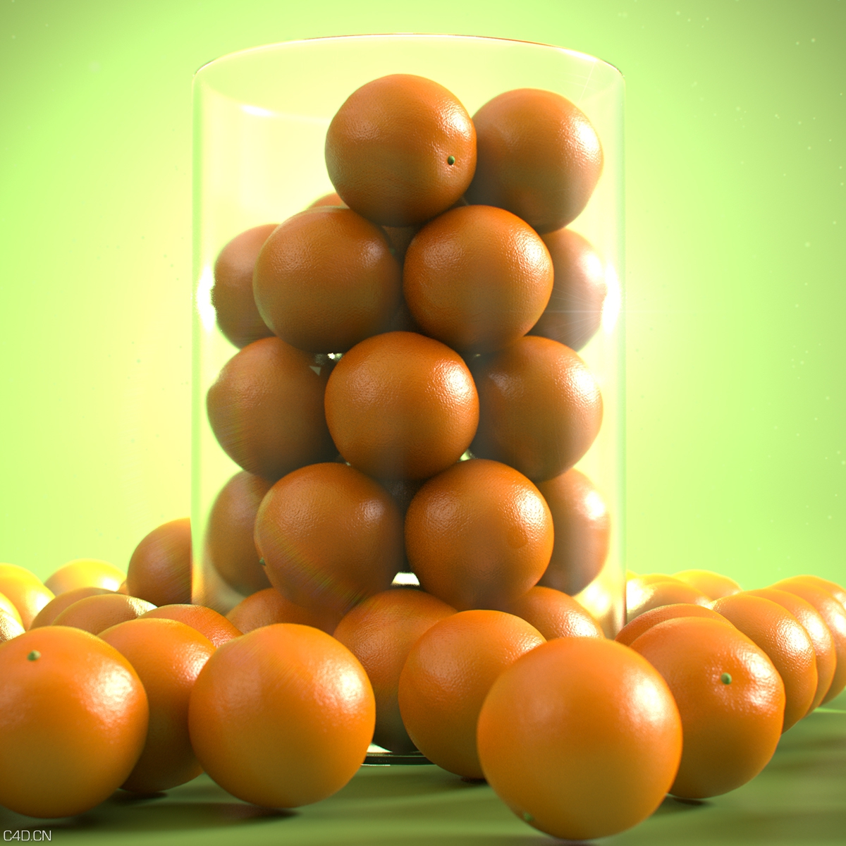 C4D水果渲染作品 Fruit of the Month Club