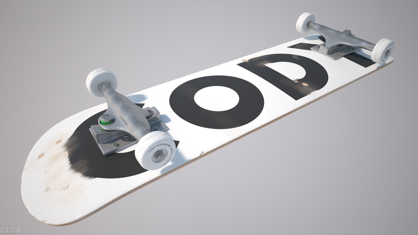 C4D滑板渲染作品 CS Skate Co.