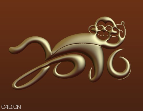 2016年字体 2016文字设计 2016猴年LOGO 2016年标志 - C4D之家 - cinema4d_ 2015-12-12 15.41.03.jpg