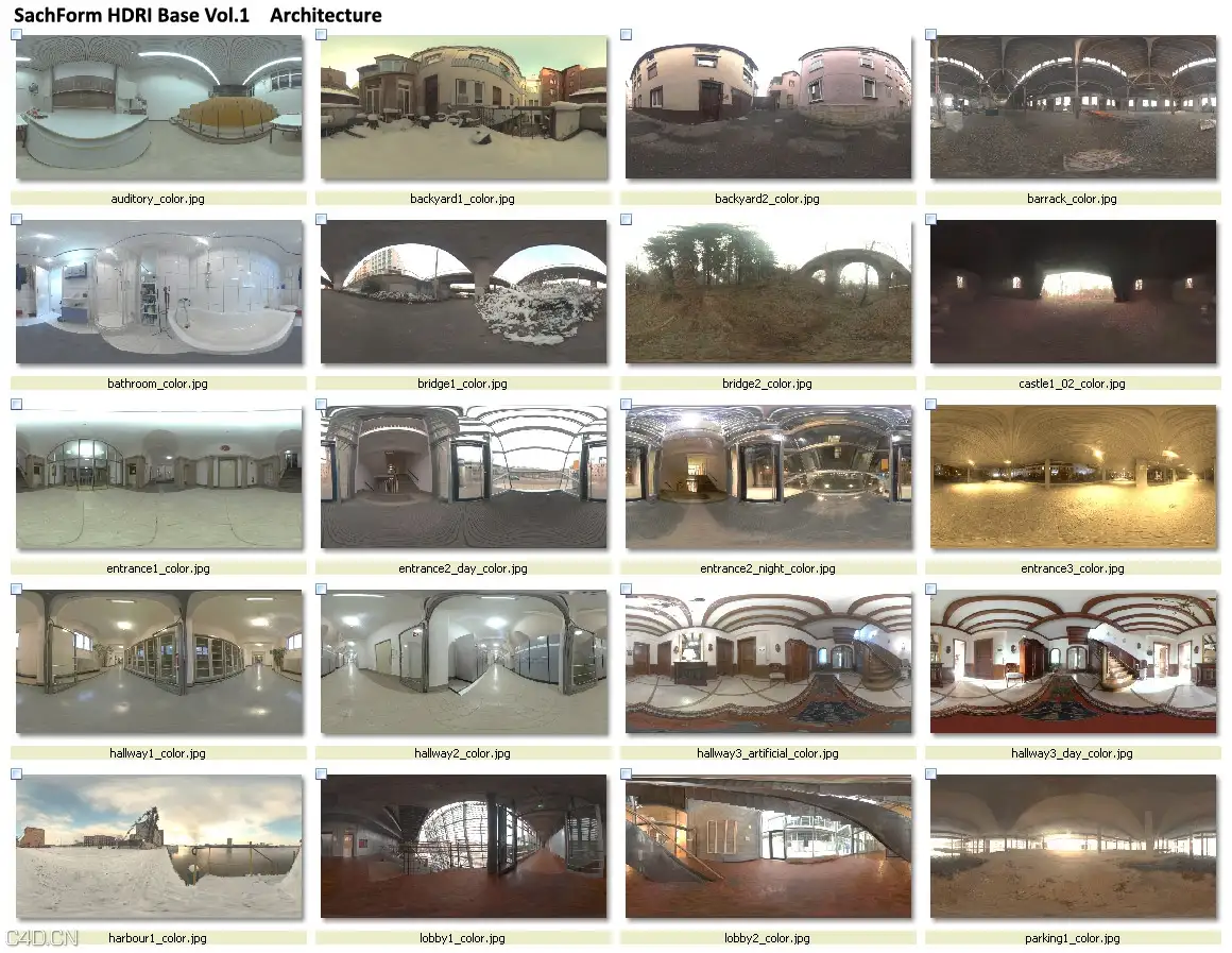 HDRI素材合集 Sachform HDRI Base