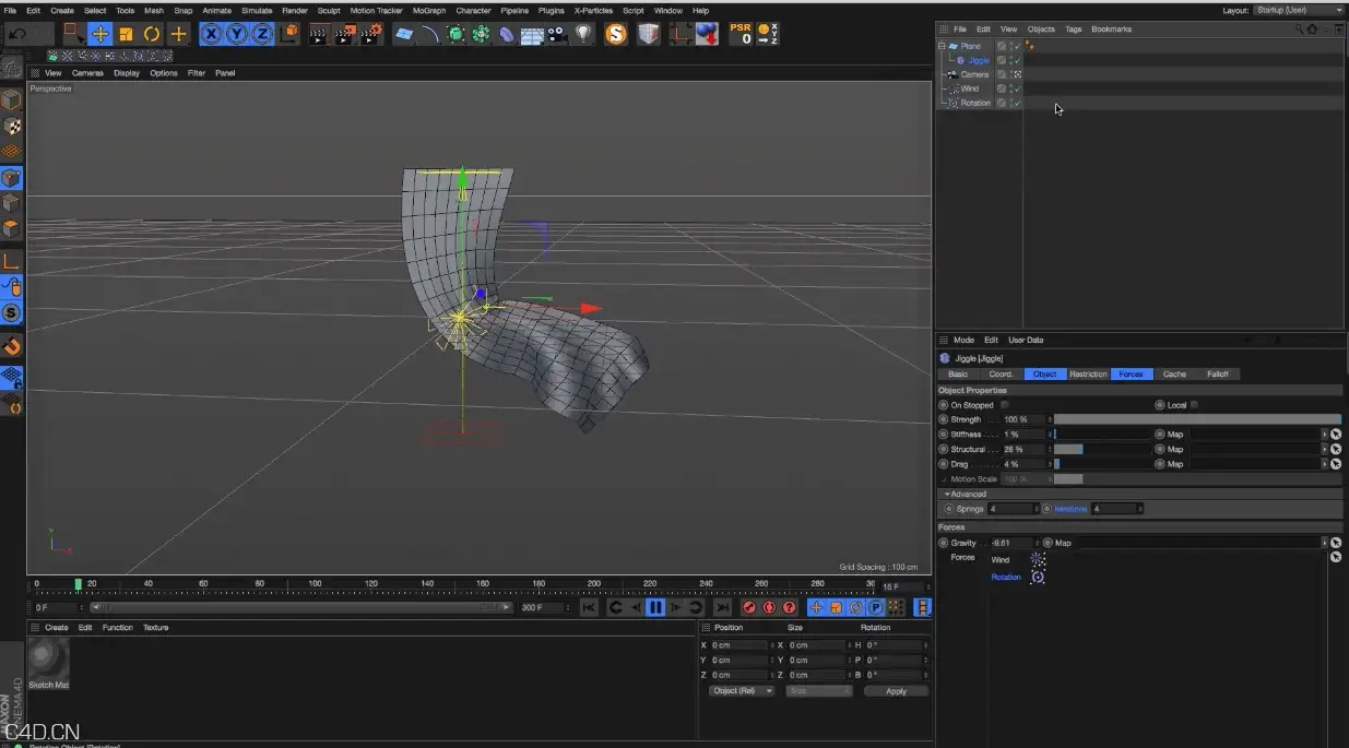 C4D使用布料系统模拟布的抖动和变形 - C4D之家 - cinema4d_ 2015-12-17 00.33.50.jpg