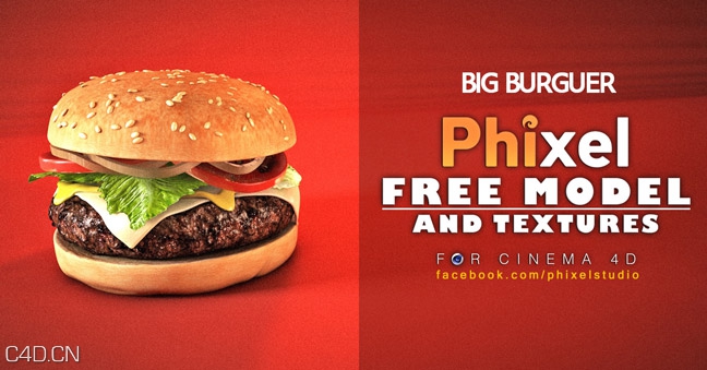 汉堡C4D模型 C4D 3D Model Hamburger - C4D之家 - Free-C4D-3D-Model-Hamburger7.jpg