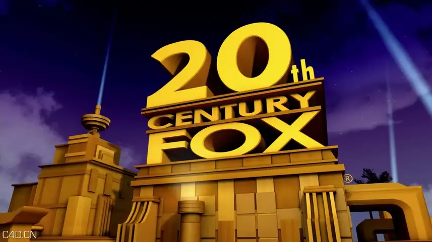 C4D/AE 20世纪福克斯电影公司片头动画 20th Century Fox Intro