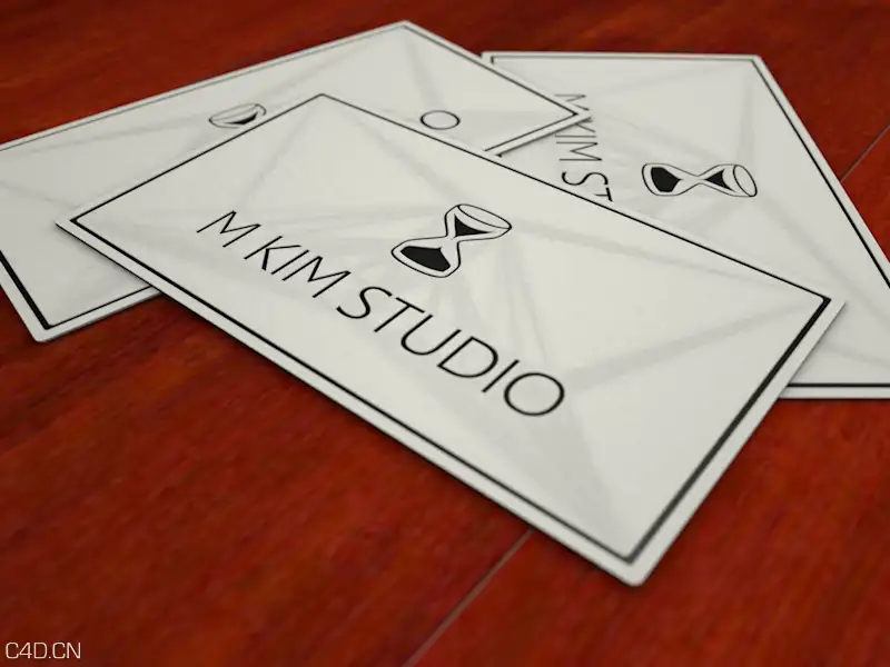 名片C4D渲染工程 Busiess card