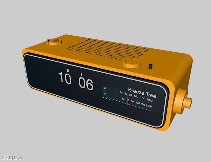 收音机C4D模型 radio