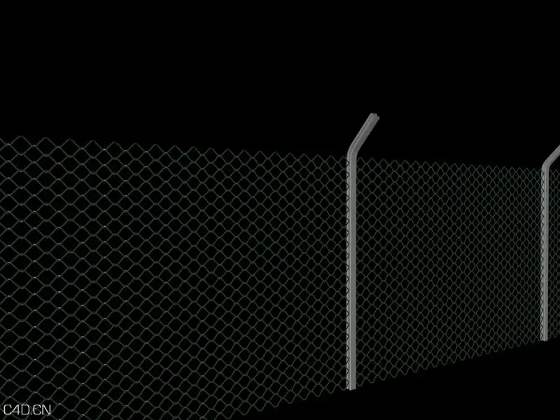 铁丝防护网C4D模型 FENCE - C4D之家 - fence.jpg