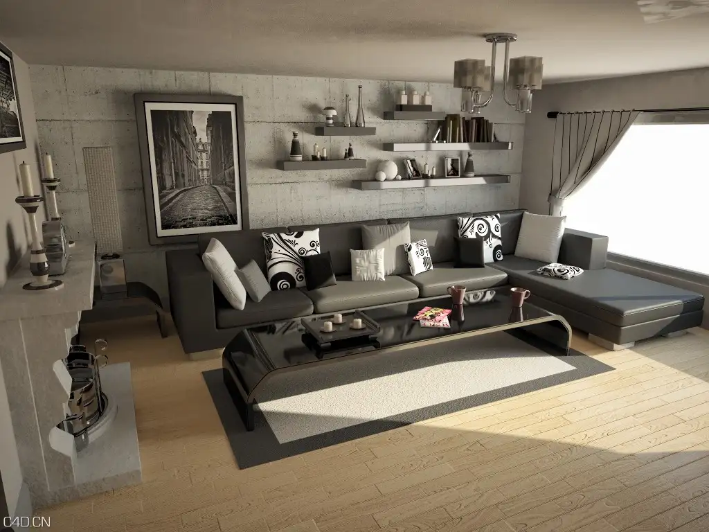 C4D室内客厅渲染作品 vray-room-c4d - C4D之家 - 6026853289_846e6ae65b_b.jpg