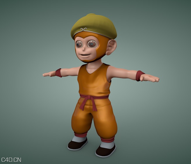 小猴子3D模型 孙悟空卡通形象C4D模型 monkey - C4D之家 - cinema4d_ 2015-12-25 12.17.55.jpg