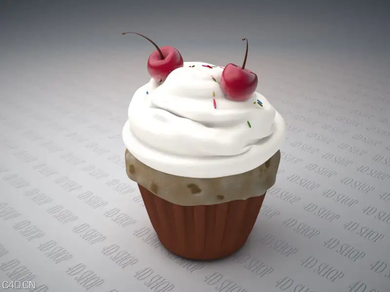 奶油蛋糕、纸杯蛋糕C4D模型 cupCake - C4D之家 - 9b9f2f2b49ec0bfcac1cfd681c68f201.jpg