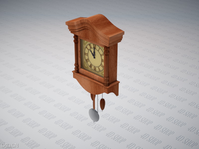 挂钟、壁钟C4D模型 WallClock - C4D之家 - WallClock01.jpg