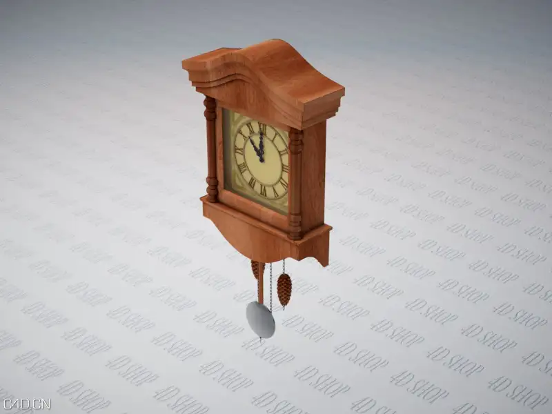 挂钟、壁钟C4D模型 WallClock - C4D之家 - WallClock01.jpg