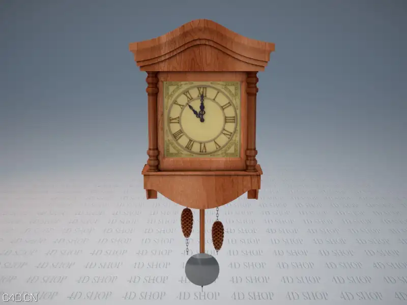 挂钟、壁钟C4D模型 WallClock - C4D之家 - WallClock02.jpg