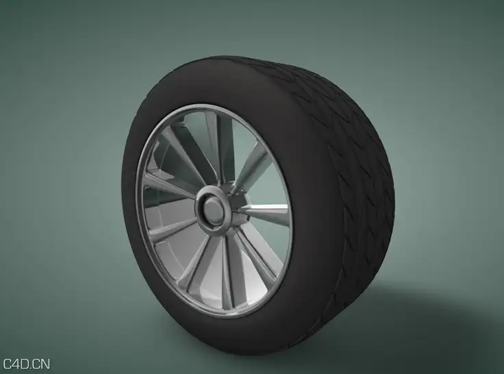汽车轮胎C4D模型 tire