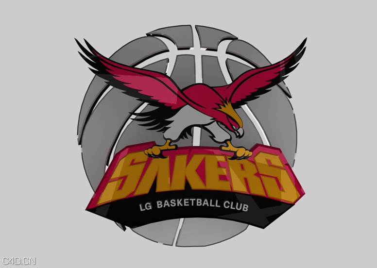4个篮球球徽标C4D工程 c4d basketball logo collection - C4D之家 - cinema4d_ 2015-12-28 00.02.37.jpg