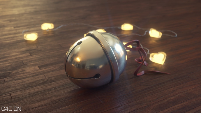 铃铛C4D模型（含建模教程） - C4D之家 - Cinema-4D-Santas-Sleigh-Bell-Modeling-Time-Lapse.jpg