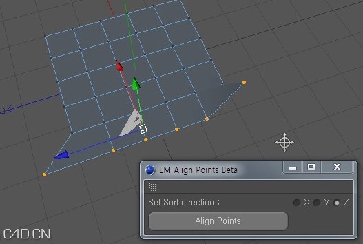 C4D对齐插件（WIN）EM AlignPoints