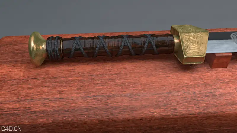 个人宝剑模型 - C4D之家 - 宝剑1.png