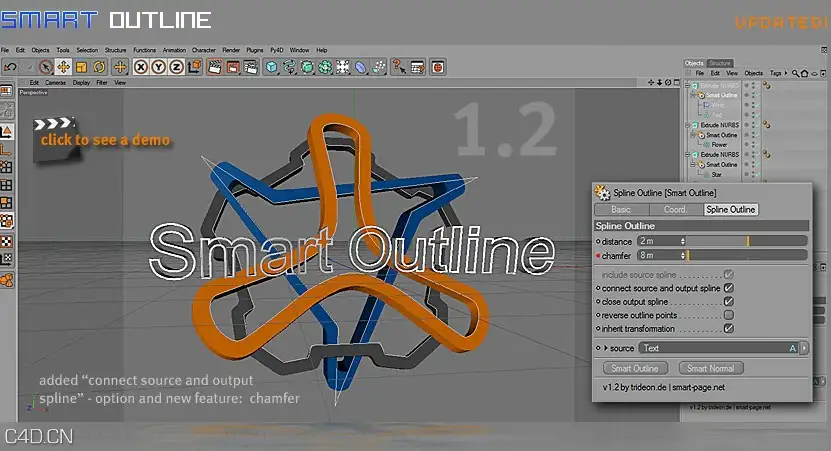 C4D智能样条轮廓插件 Smart Outline 1.2 - C4D之家 - cinema4d_ 2016-01-01 00.28.04.jpg