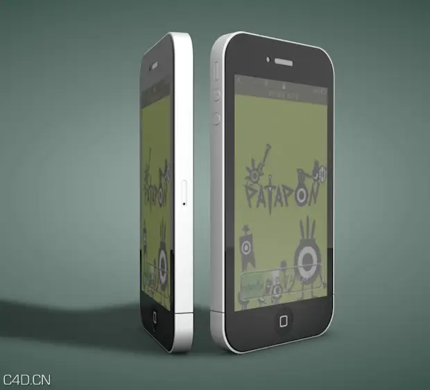 iphone4s苹果手机C4D模型 - C4D之家 - cinema4d_ 2016-01-01 01.10.04.jpg