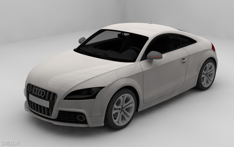 奥迪TTS汽车C4D 3D模型 Audi TTS